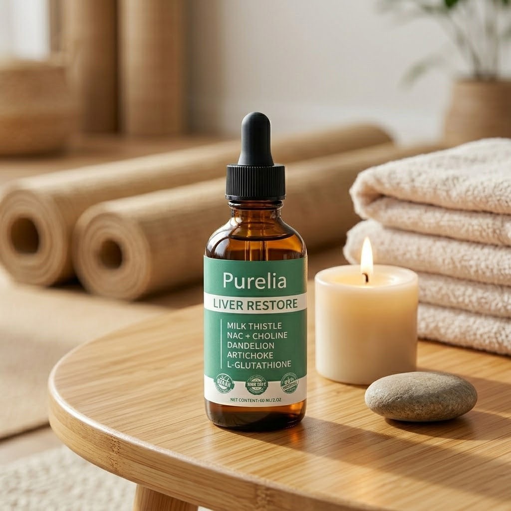 Purelia Liver Restore Drops,Complete Liver Support Supplement with Milk Thistle