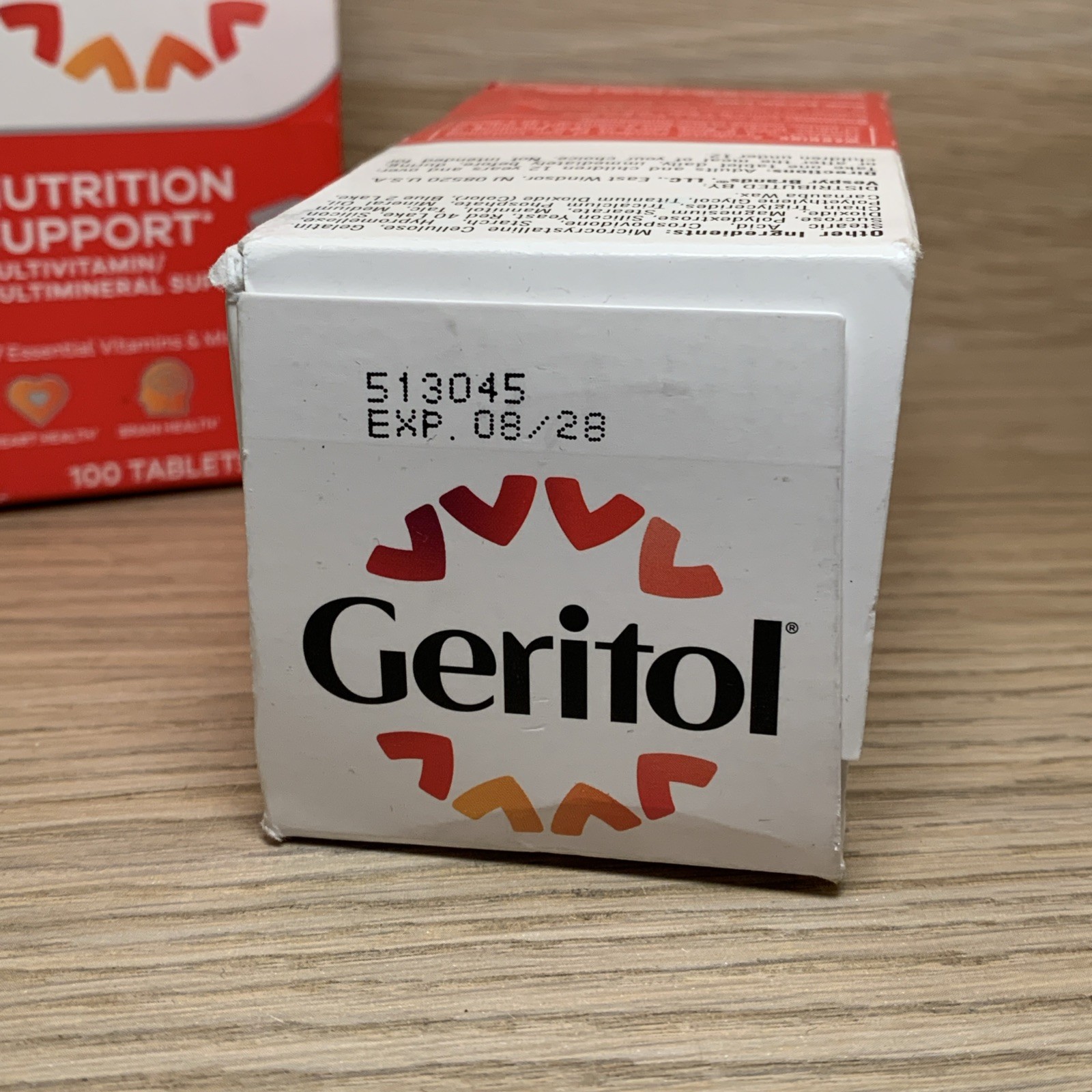 2 Pack – Geritol Vitamins Multivitamin & Mineral Supplement, 100 ct Tabs E: 8/28