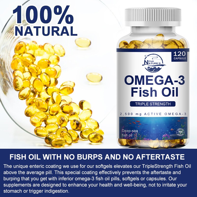 BEST TRIPLE STRENGTH OMEGA 3 FISH OIL CAPSULE 3600mg HIGHEST POTENCY 120/240/480