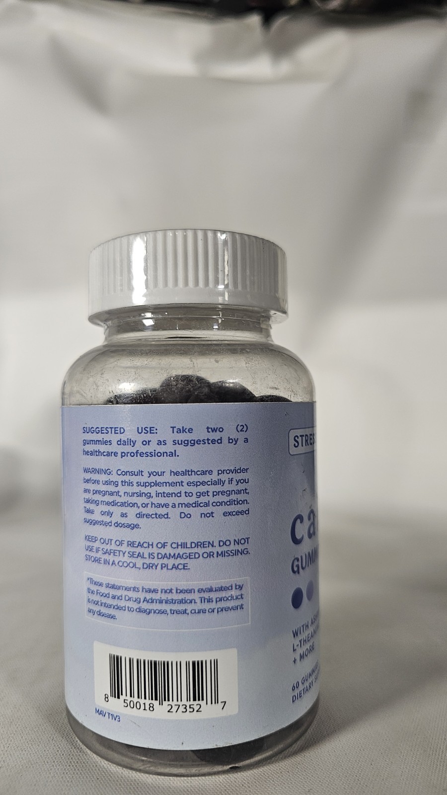 Calm Gummies for Stress Relief | L-Theanine, Ashwagandha Root, GABA | Exp:2/2027