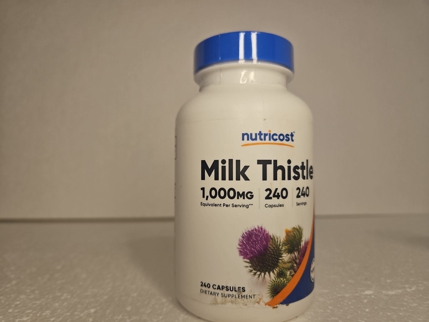 Milk Thistle 250 mg (1000mg Equivalent), 240 Vegetarian Capsules Exp 7/28
