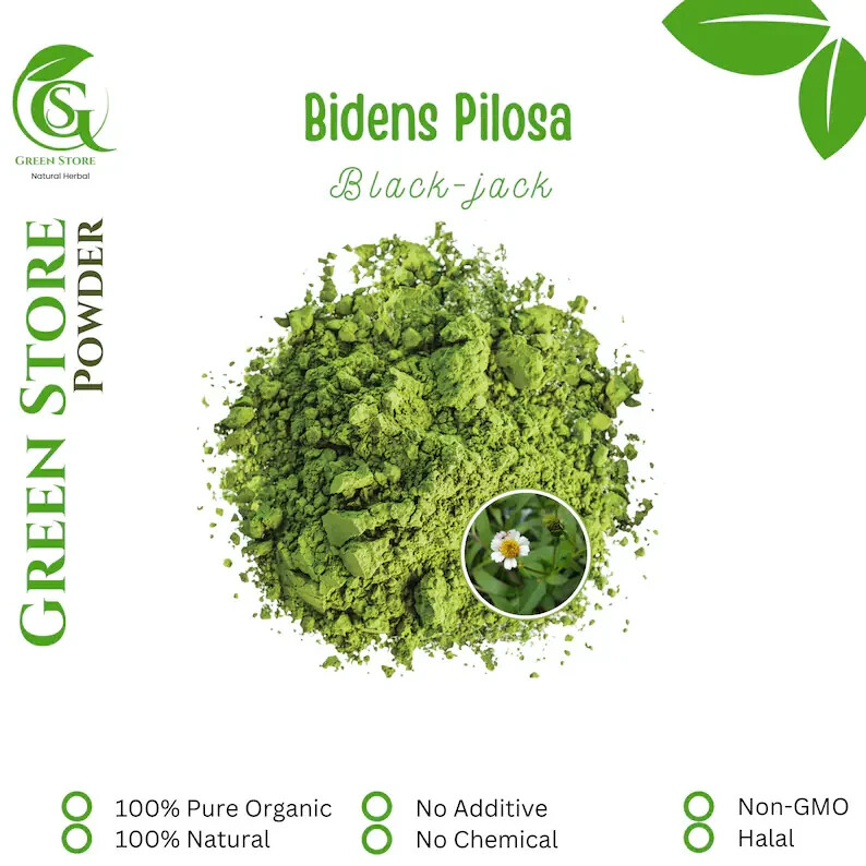 50 g – 500 g Organic Pure Powder Of Ajeran Black-jack Beggar-ticks Bidens Pilosa