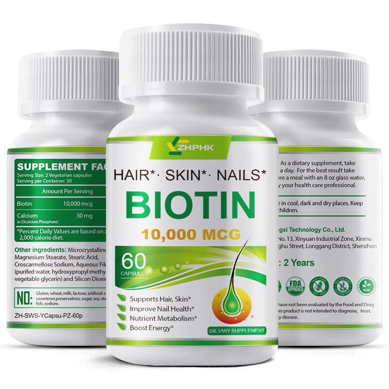 10000Mcg Biotin Collagen Capsules – Maximum Potency for Hair, Skin, Nails