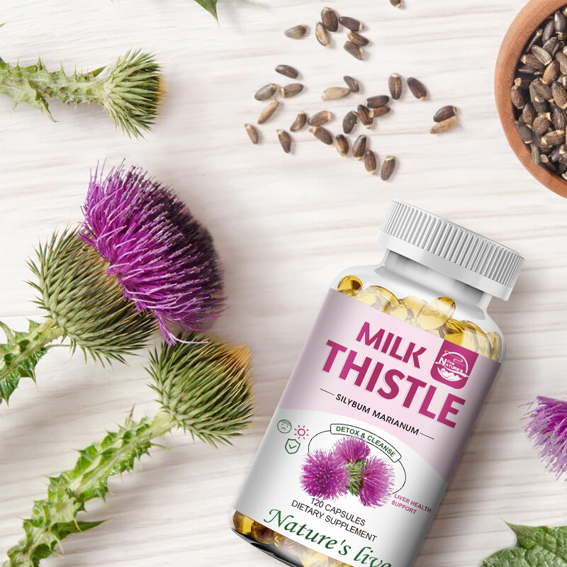 Anti – Aging – MILK THISTLE 1200MG Milk Thistle Best Seller 1 Bottle 120Capsules