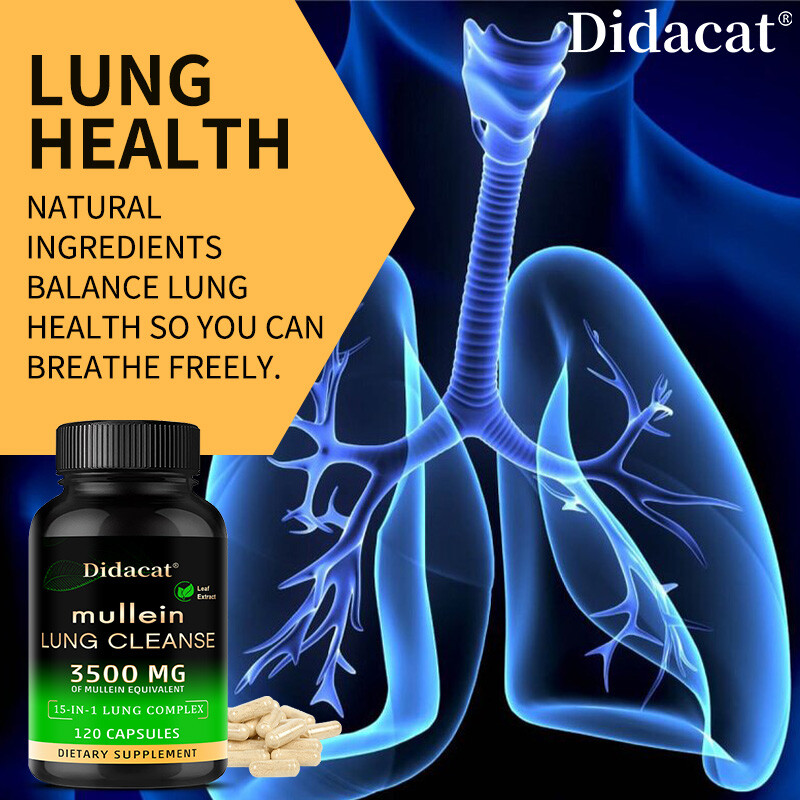 Mullein Leaf Extract Cleansing And Detoxification Promotes Lung Health 120 Pills
