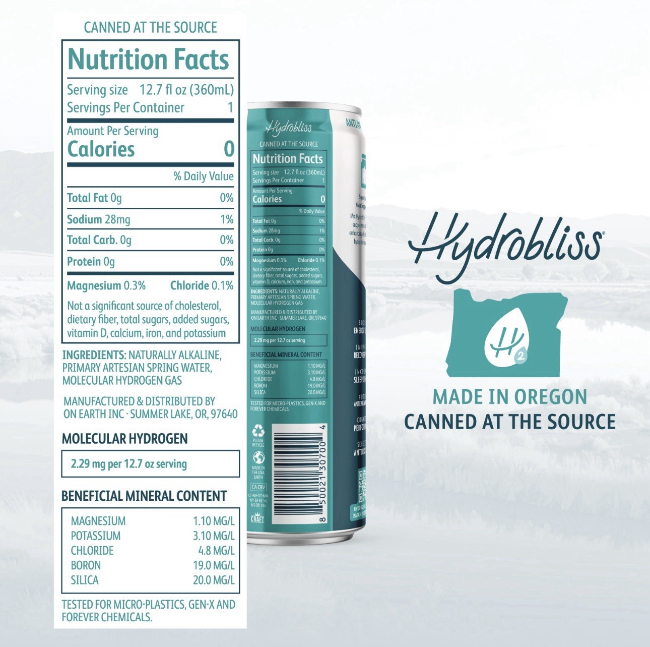 Hydrobliss Virgin Artesian Hydrogen Water