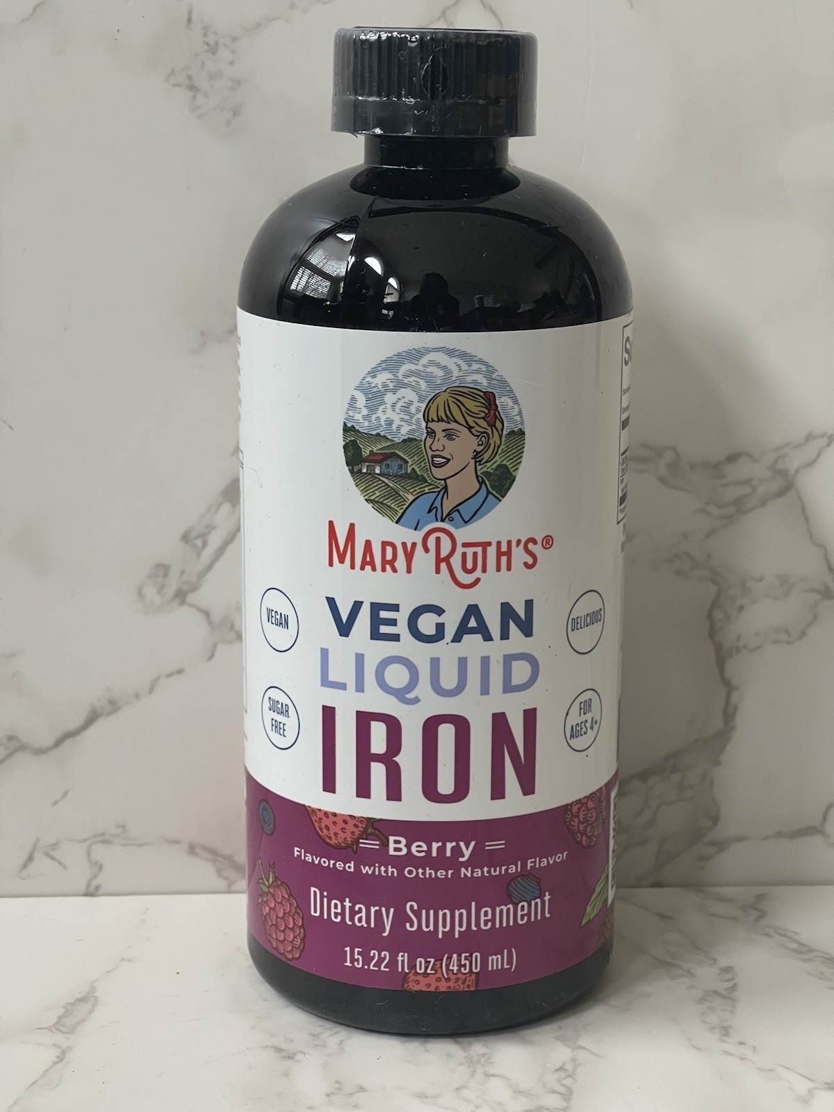 Mary Ruth’s Vegan Liquid Iron 15.22fl oz Dietary Suppliment New Sealed Exp 05/27