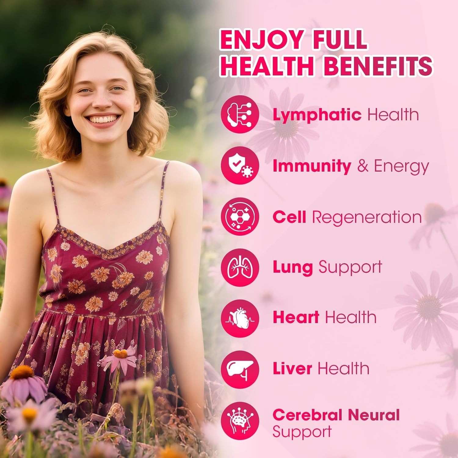 60ML Vegan 11-in-1 Lymphatic Drainage Supplements-Lymph System Support Non-GMO