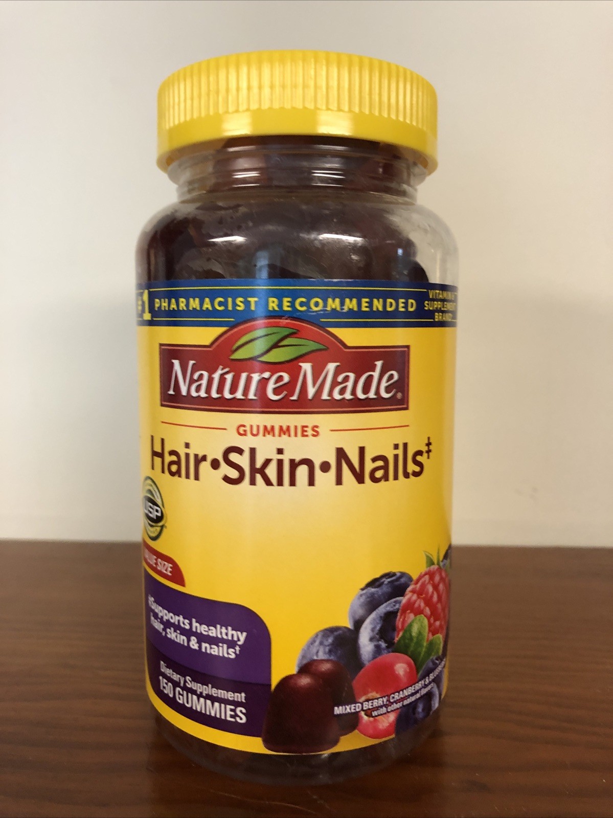 Nature Made Hair-Skin-Nails Gummies 150 Count Exp 12/2026