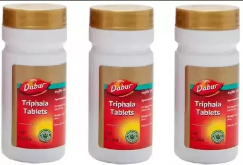 Dabur Triphala 60 Tablets (Pack of 3, Total 180 Tabs) | Constipation & Digestion