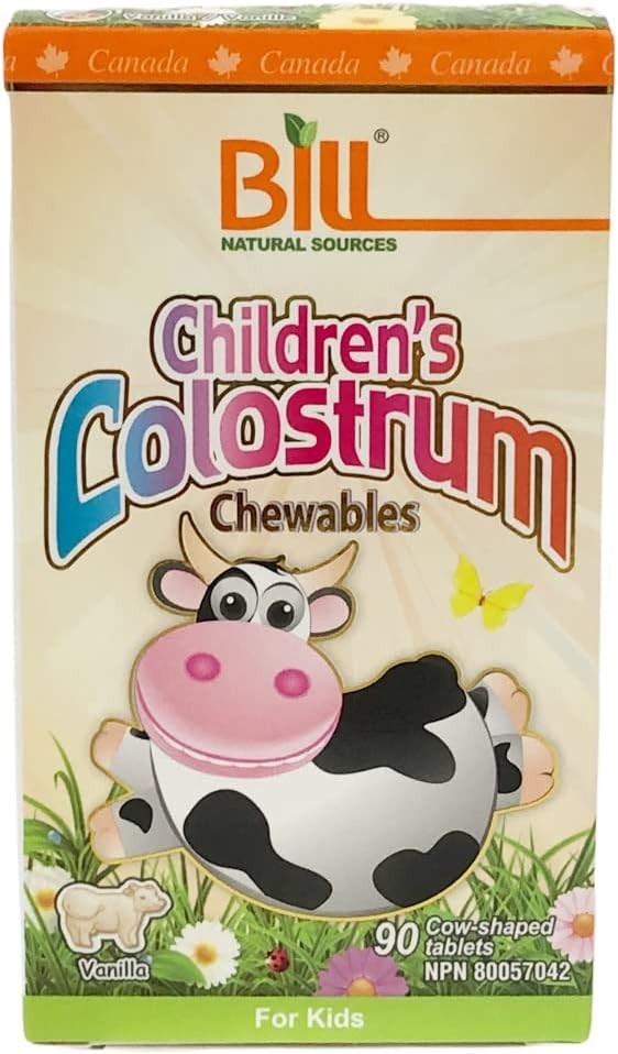 Bill Beauty Children’s Colostrum Chewables – 90 Vanilla Tablets for Immunity