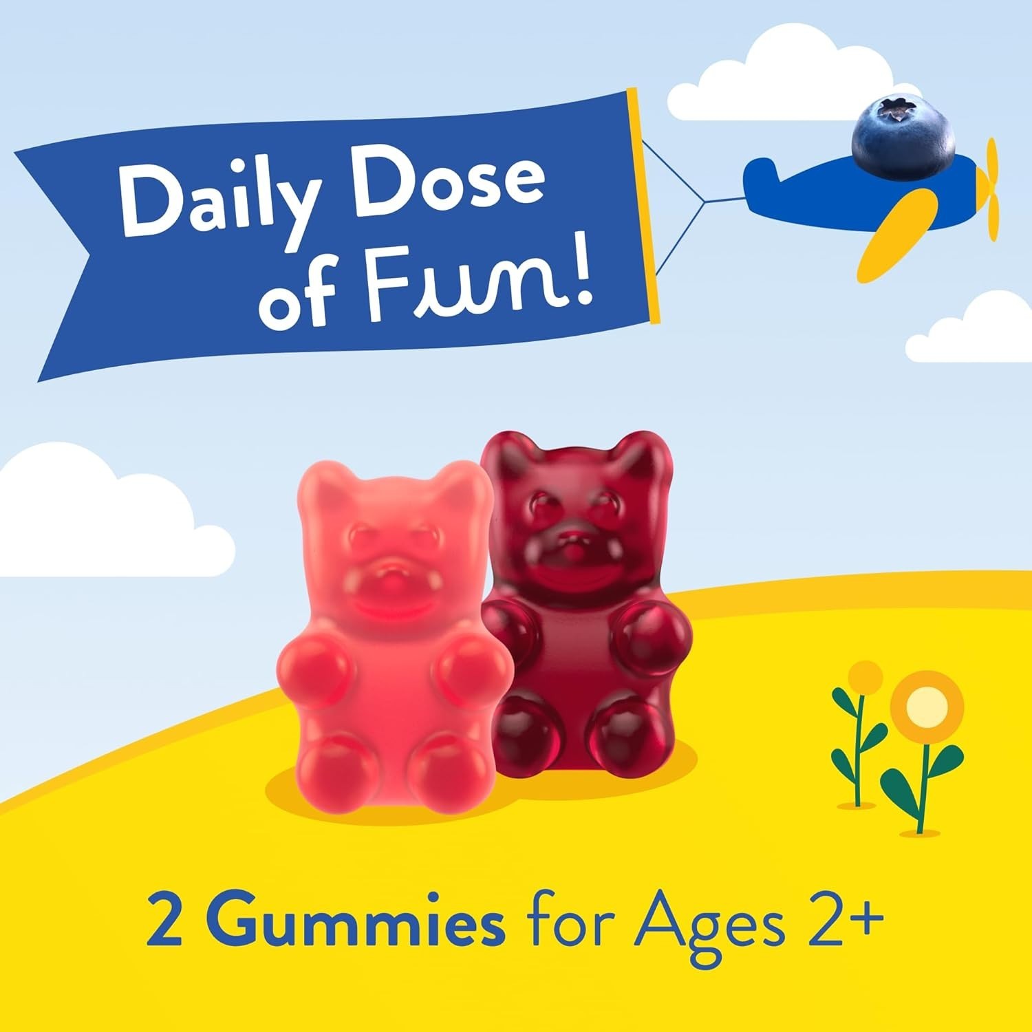 Nutritious & Tasty L’il Critters Fiber Gummy Bears, 90 Count – All Ages Delight