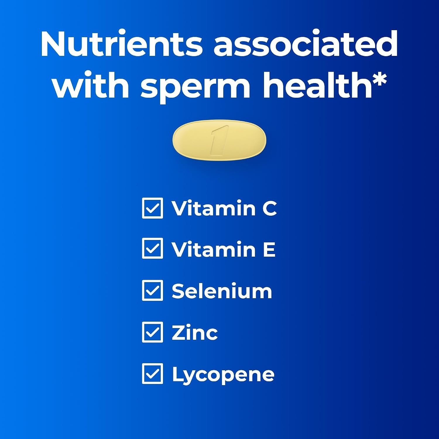 One a Day Men’S Pre-Conception Health Multivitamin to Support Healthy Sperm 30Ct