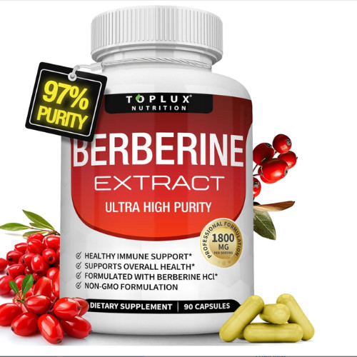 Extracto de berberina 1800 mg, aumenta la inmunidad y apoya la salud en general