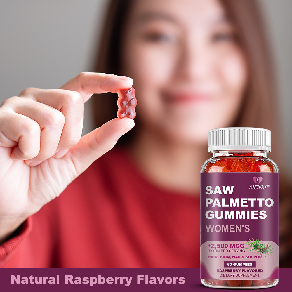 1-4 Packs Saw Palmetto Gummies -Prostate Health & Herbal DHT Blocker for Men