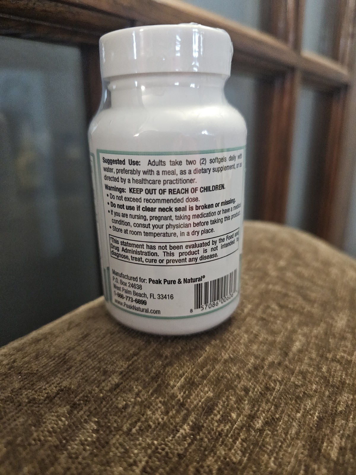 Peak Pure and Natural Bladder Support Supplement 60 Softgels New Sealed