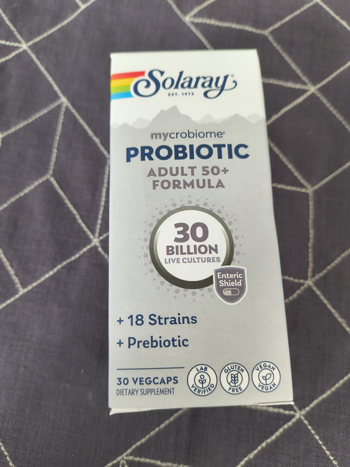 Solaray Mycrobiome Probiotic Adult 50+ 30 Billion 30 VegCaps Bb 11/30/26