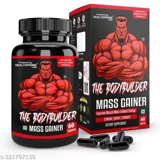 THE BODYBUILDER MASS GAINER CAPSULE FOR MUSCLE & WEIGHT GAIN 60 CAPSULE