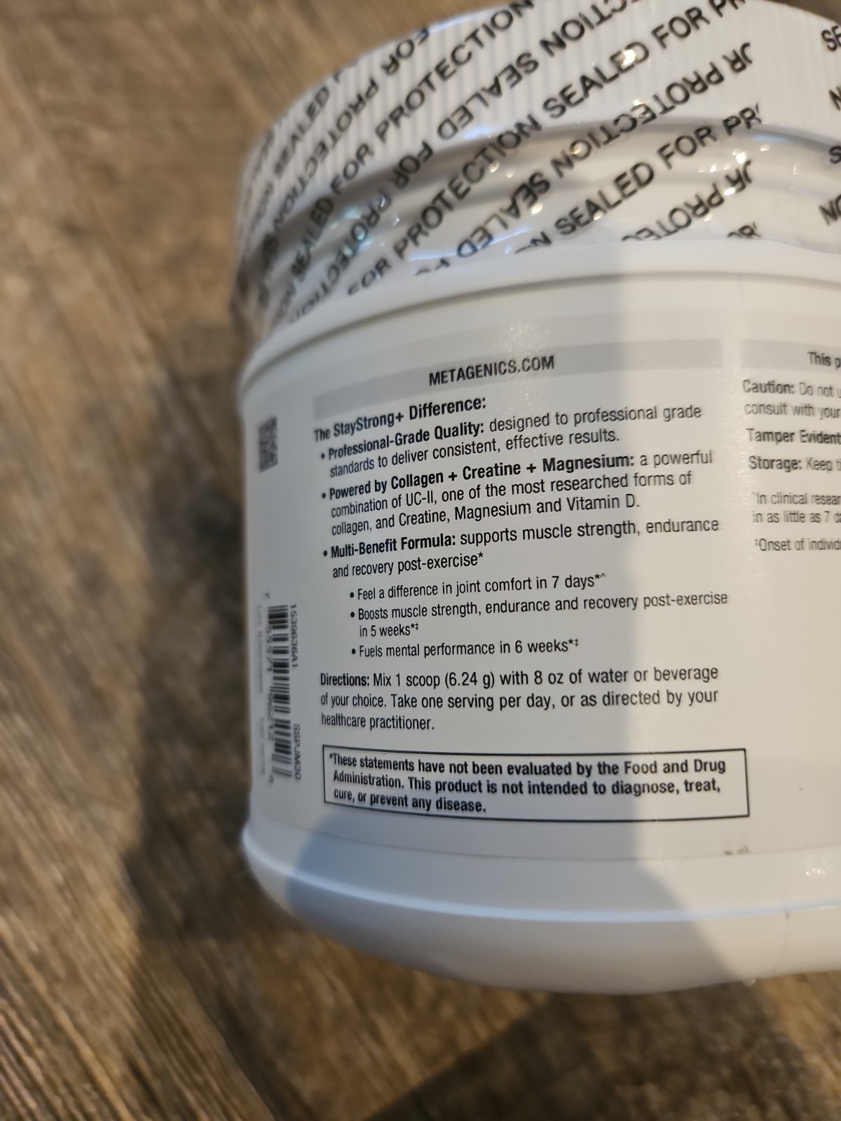 Metagenics Staystrong Powder 6.60 Oz Joint & Muscle Support Dietary Supplement