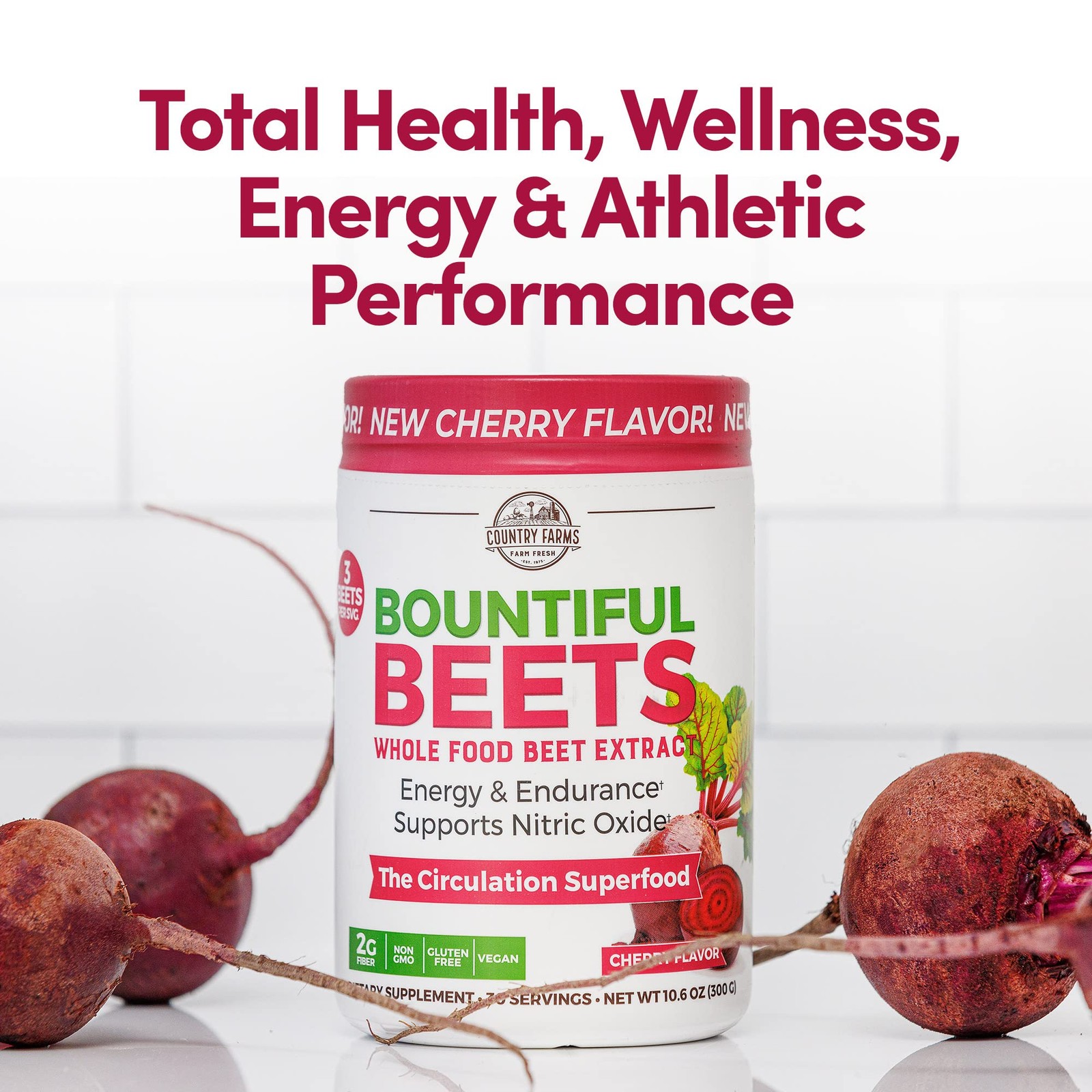 Country Farms Bountiful Beets, Wholefood Beet 10.6 Ounce (Pack of 1), White