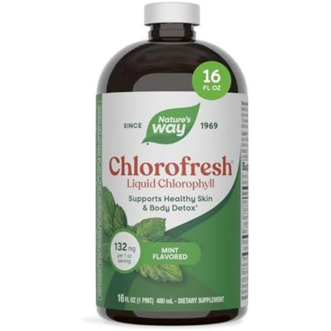 Nature’s Way Chlorofresh, Liquid Chlorophyll, Healthy Skin & Body Detox 16 Fl Oz