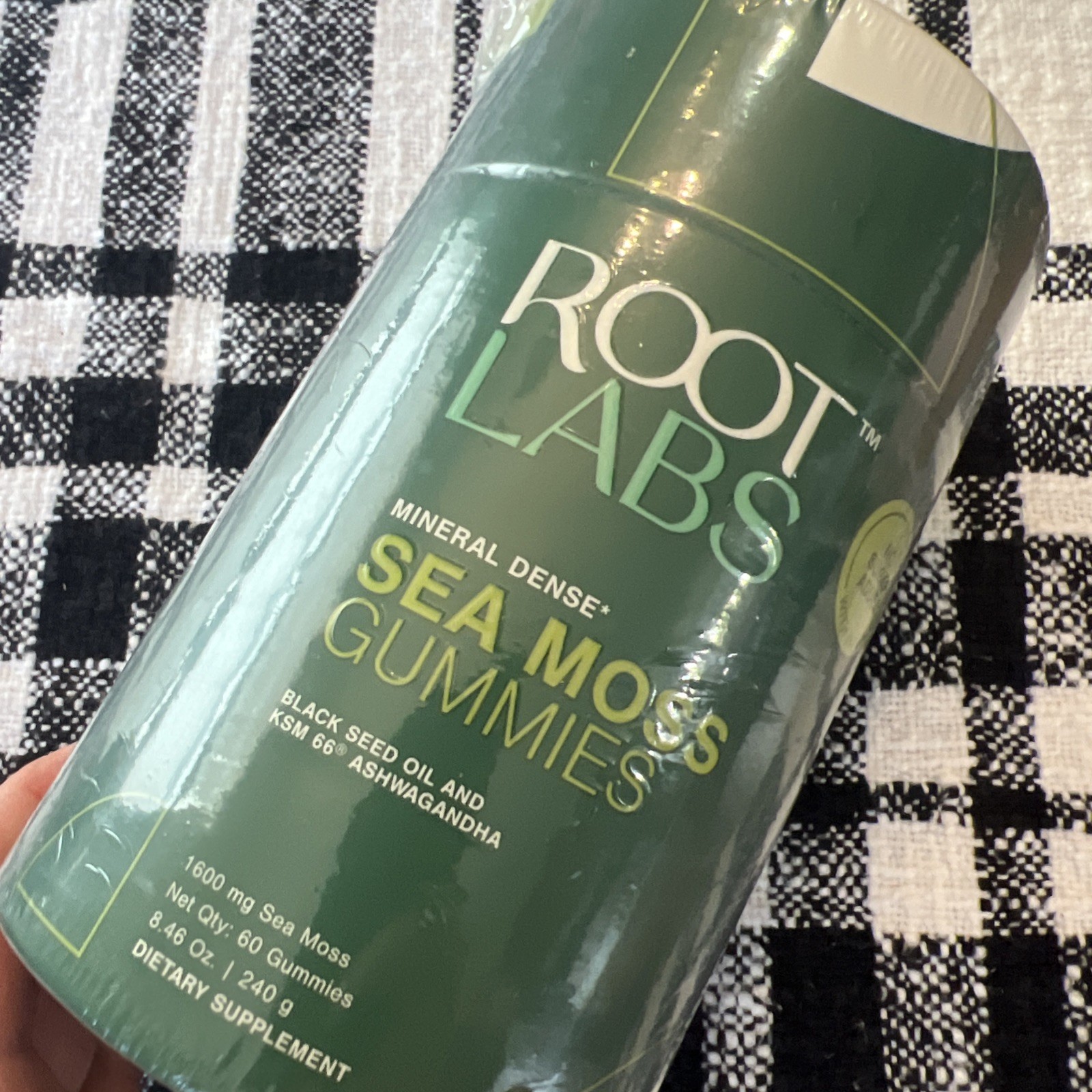 Root Labs Sea Moss Gummies Black Seed Oil I KSM 66 Ashwagandha Root Labs 60 CT