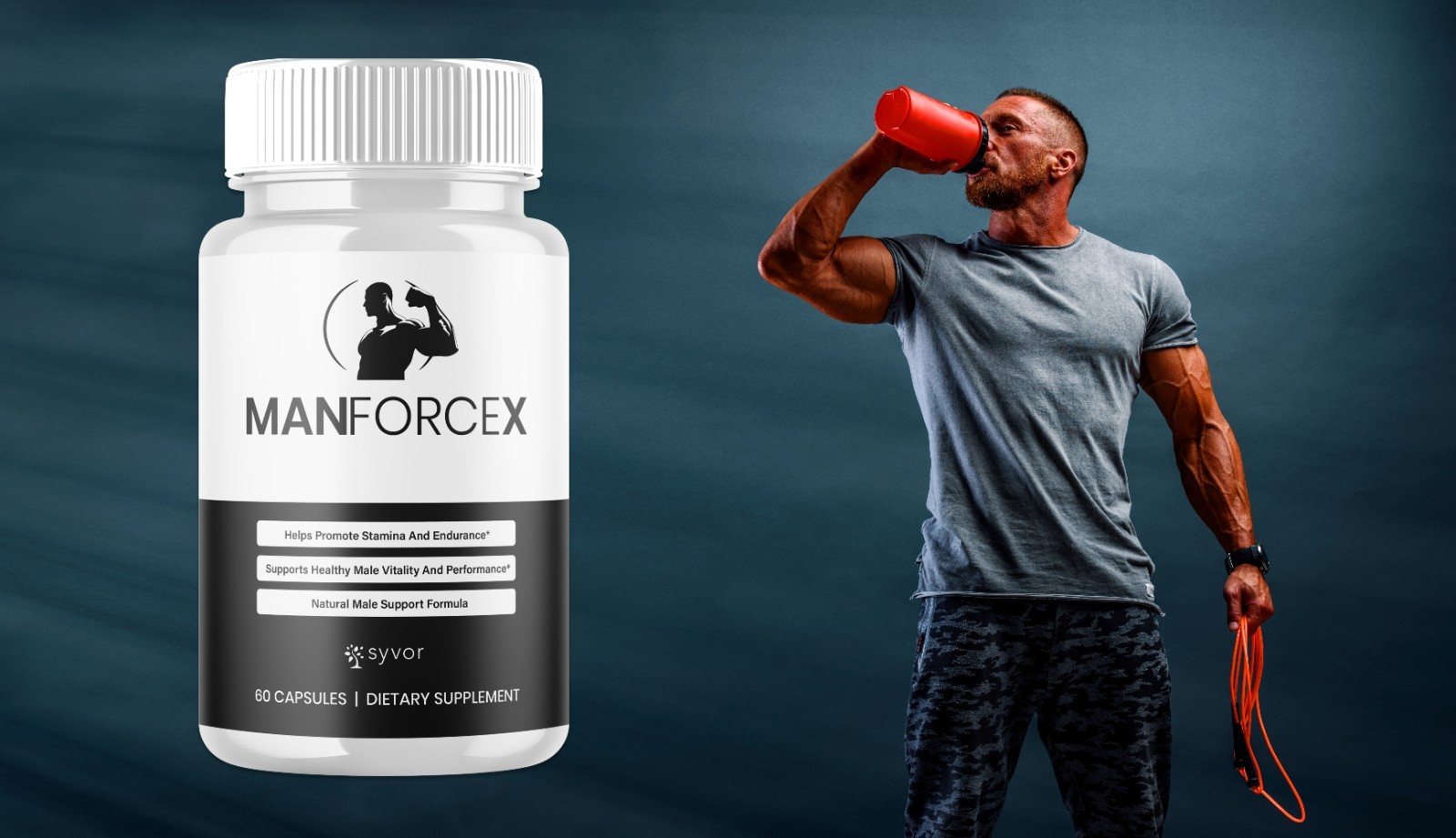 (1 Pack) Manforcex Advanced Male Pills Man Force X Vitamin Supplement 60 Caps