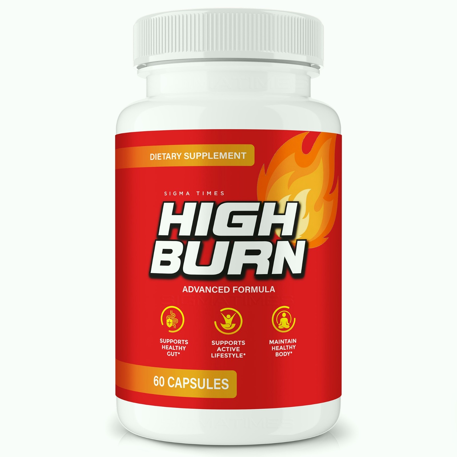 High Burn Capsules, Advanced Fat Burner Formula for Natural Weight Loss 60ct