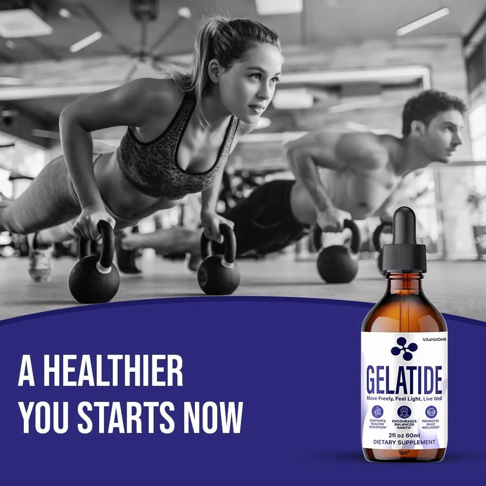 (5 Pack) Gelatide Drops Advanced Health & Fitness Vitamin Gela Tide 150 Servings