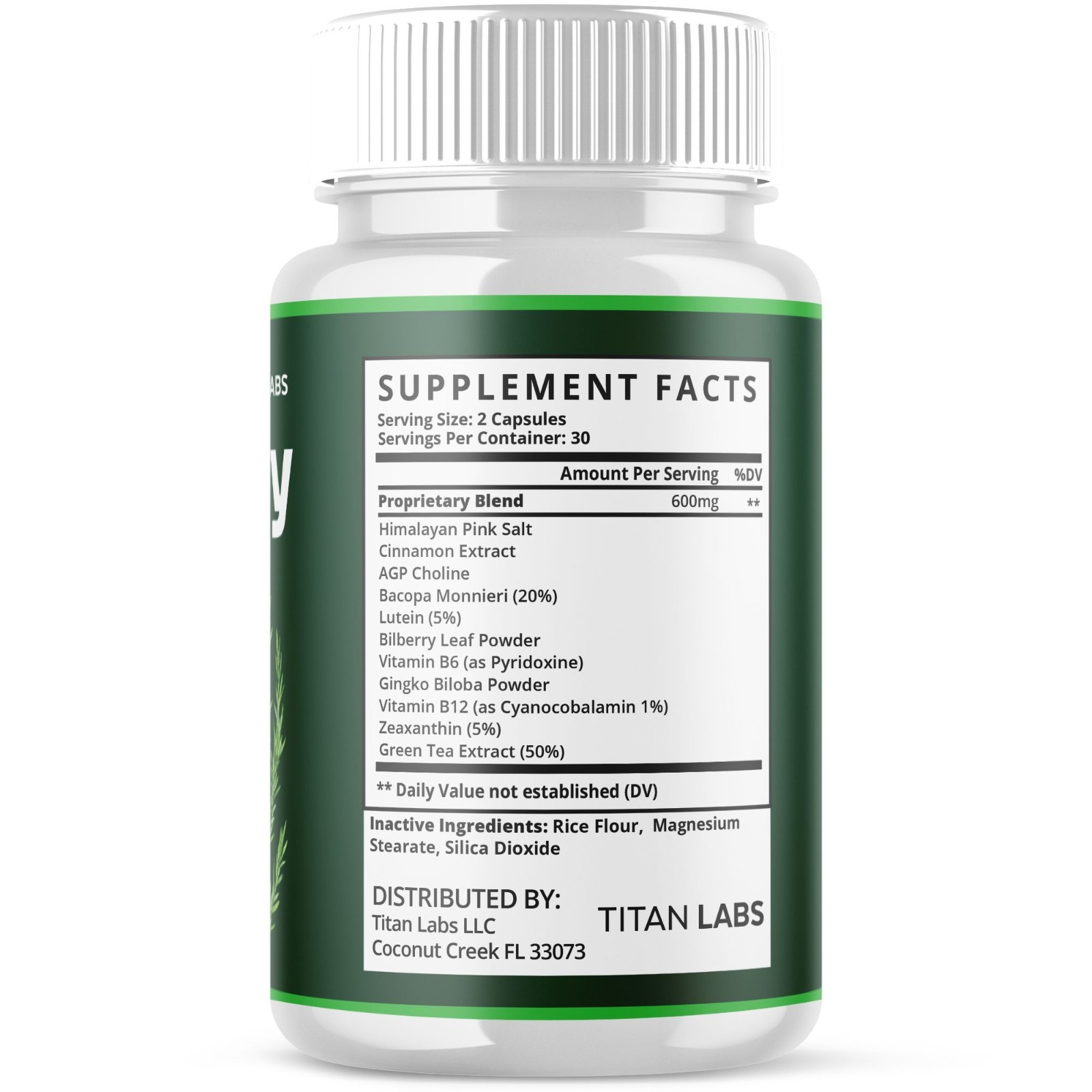 (5 Pack) BrainMary Advanced Natural Brain Support Formula Brain Mary 300 Capsule