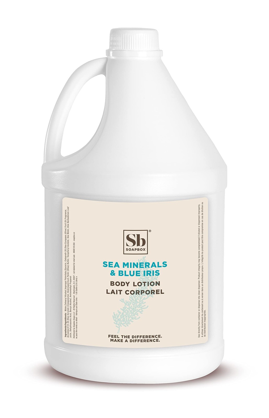 Soapbox Sea Minerals & Blue Iris Body Lotion – 1 Gallon 128 Fl Oz (Pack of 1)