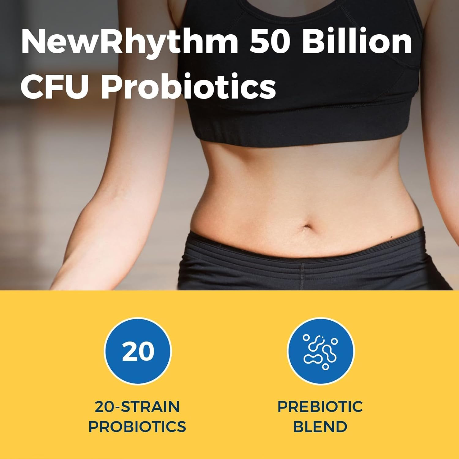 Probiotics 50 Billion CFU 20 Strains, 60 Veggie Capsules, Targeted Release Techn
