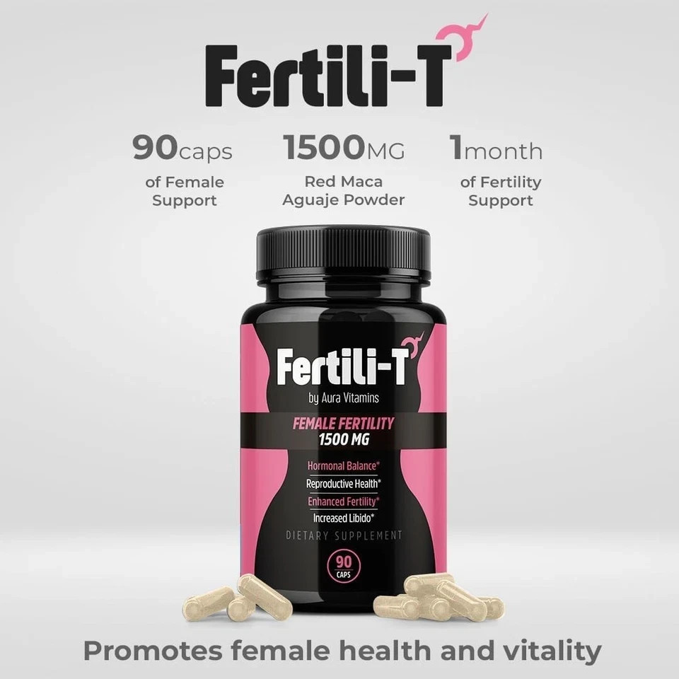 Fertili-t Female (90 Caps) Natural Fertility Support, Hormonal Balance & Pren…