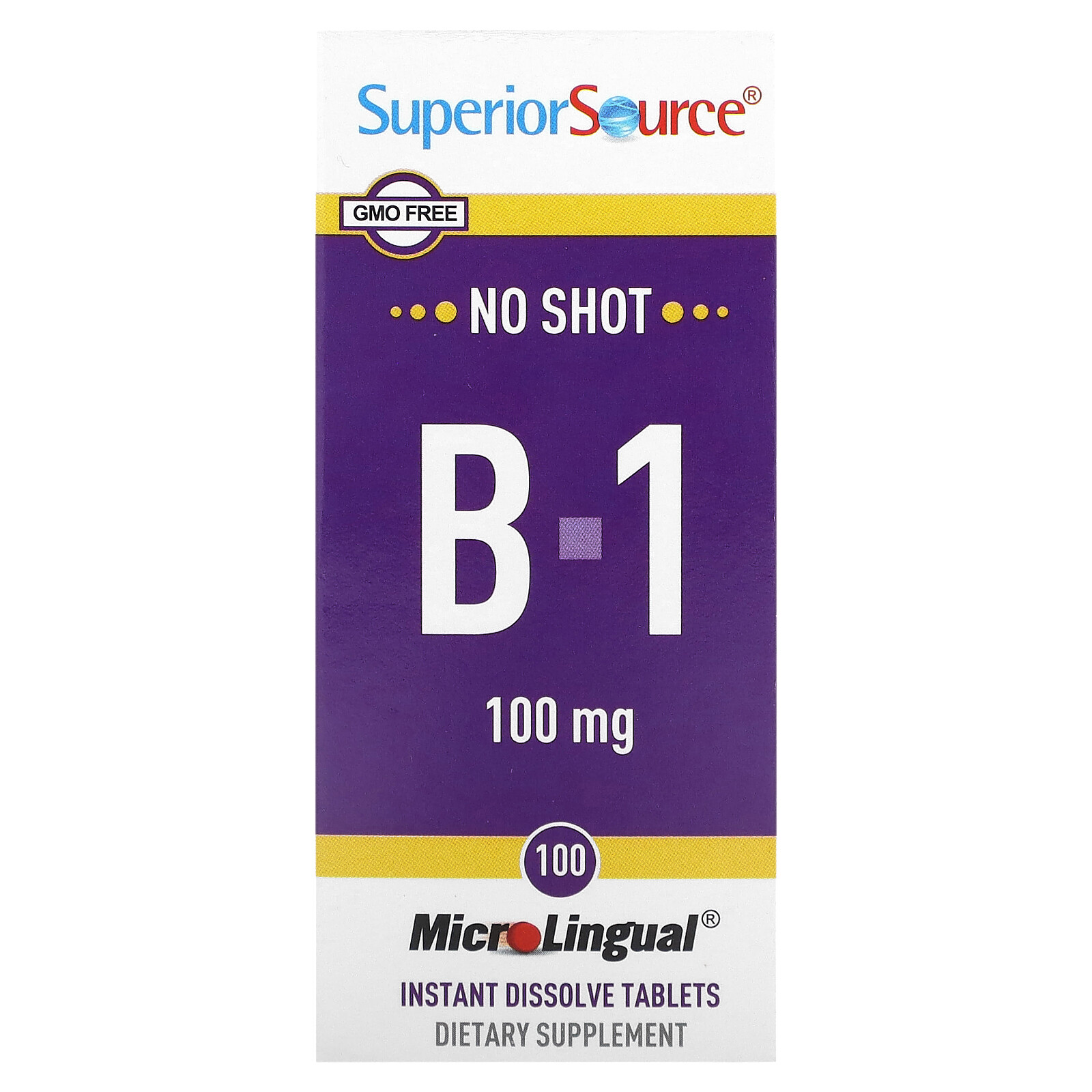 B-1, 100 mg, 100 Instant Dissolve Tablets