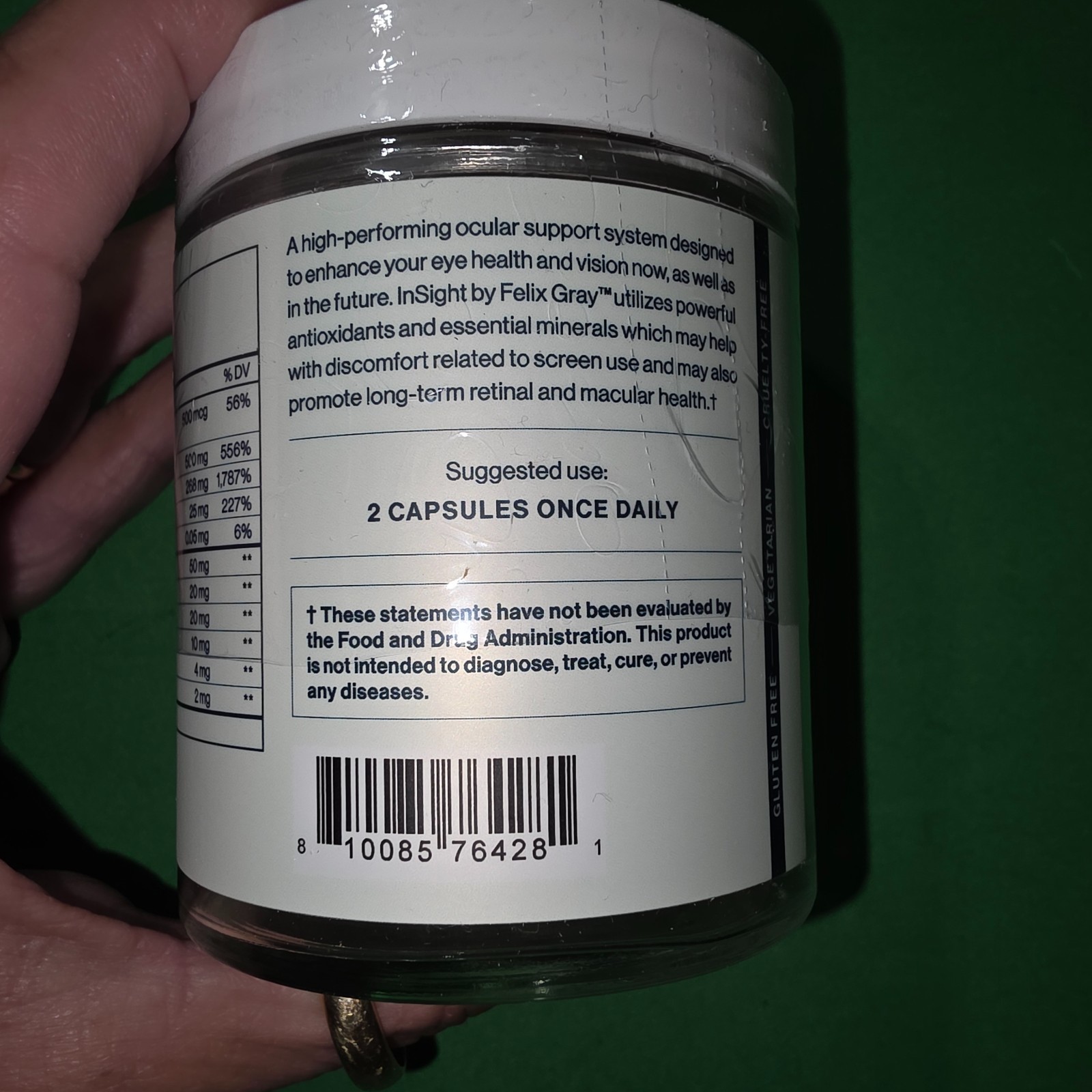 Insight by Felix Gray 60 count capsule – New in Sealed Packaging exp 2/28/26