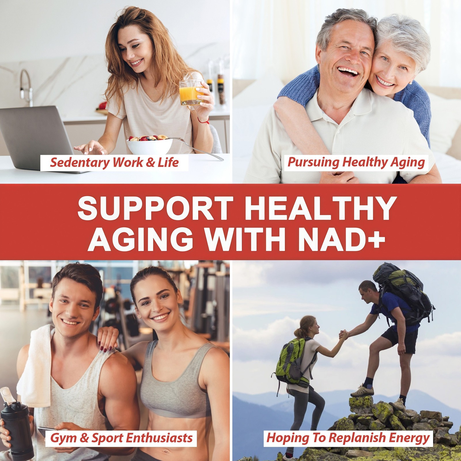 NAD+ 1000mg Nicotinamide Riboside & Resveratrol 60 packets SEALED EXP 11/28