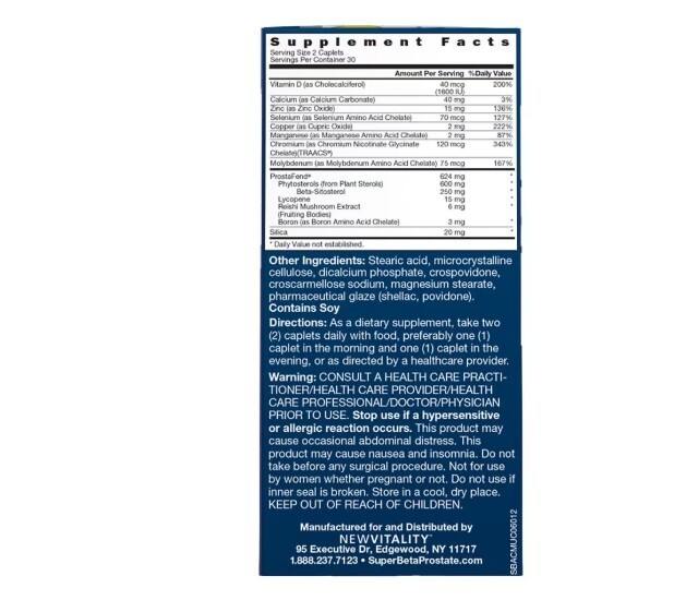 3 PACK, Super Beta Prostate Advanced, 60 Caplets each, Urinary Prostate Health