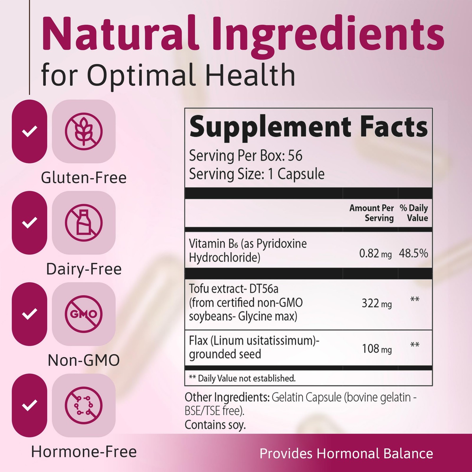 Femarelle® Recharge – Menopause Supplement for Women – 56 Count (Pack of 1)