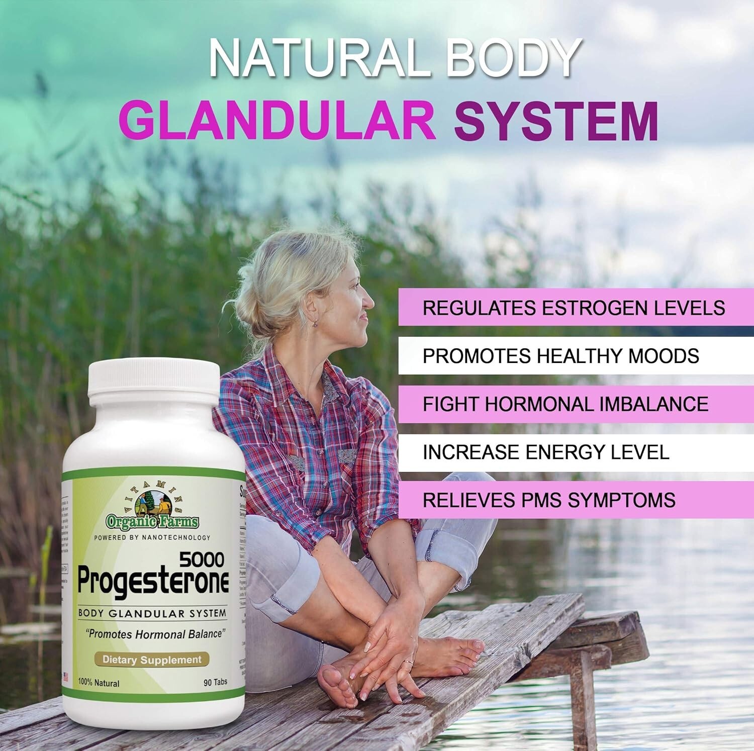 Progesterone 5000 kit – Body glandular System Dietary Supplement 360 tablets