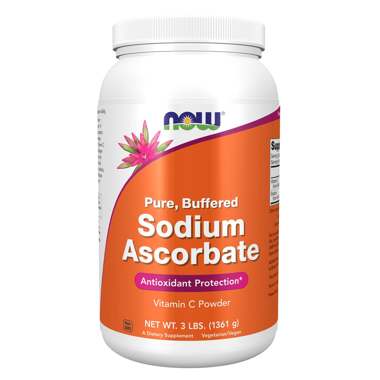 NOW FOODS Sodium Ascorbate Powder 3 lbs.