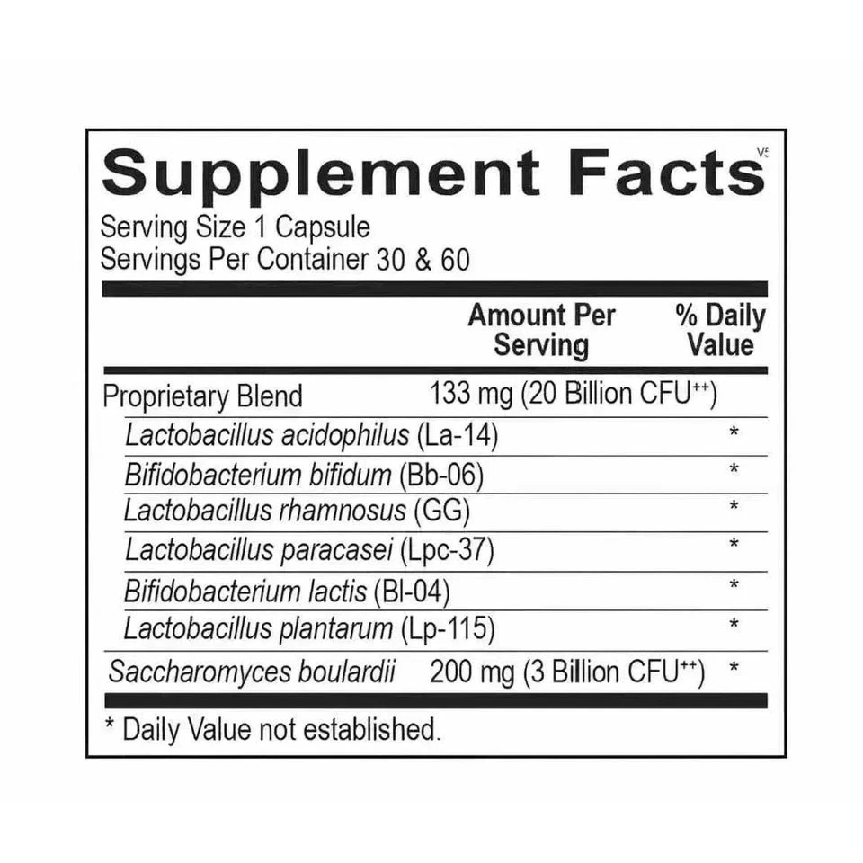 ORTHO BIOTIC 60 CAPSULES Digestive & Gut Health Pack of 3 Fast Free Shipping