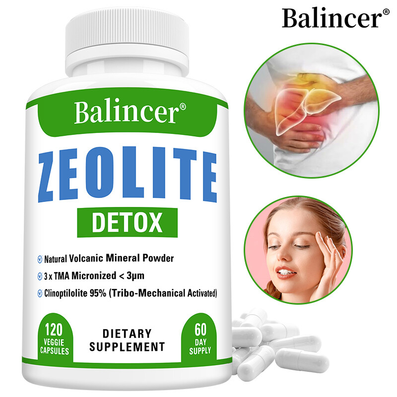 ZEOLITE DETOX Capsules Liver Purification Detox Support Immune Boost 120 Pills