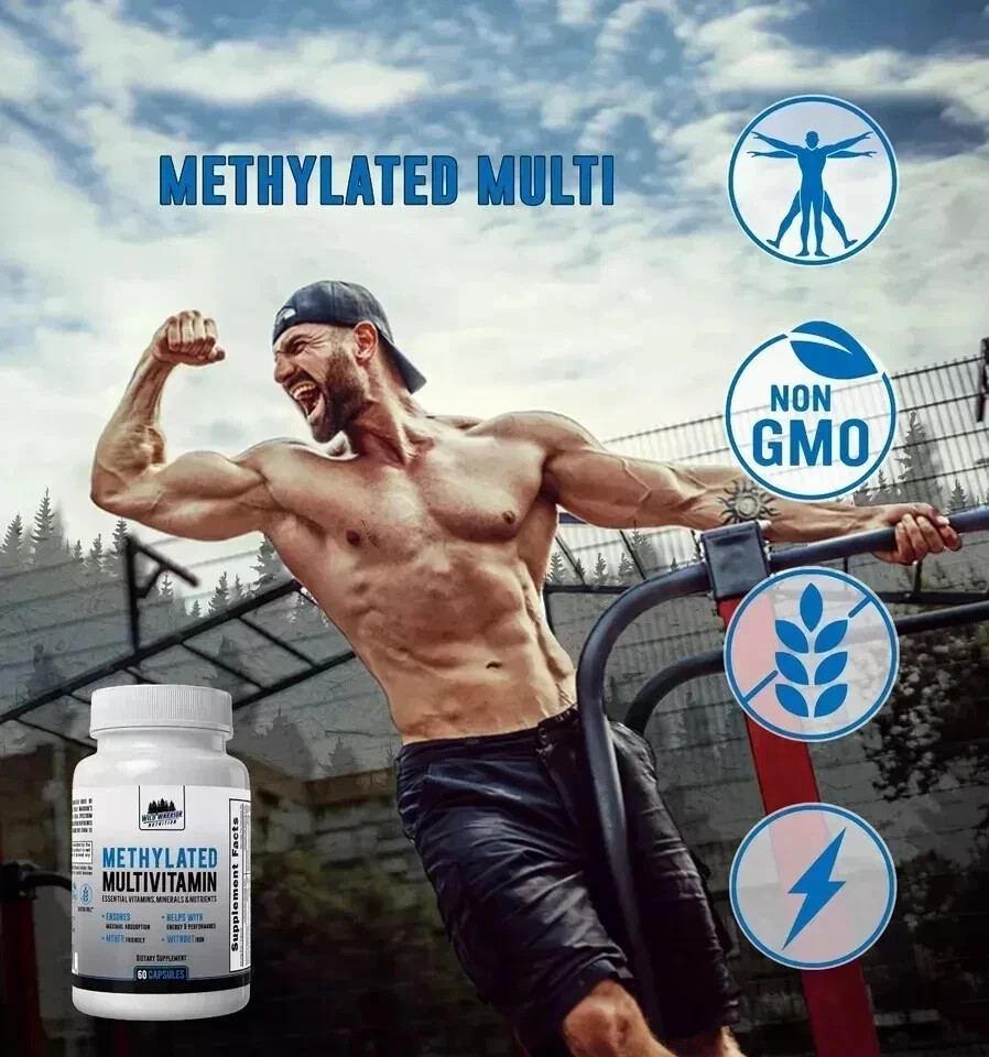 Methylated Multivitamin for Adults – Without Iron + Active B12, ( Pack of 1 ).