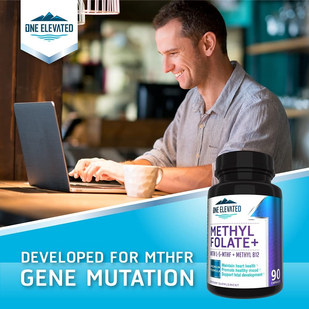 Double Strength Bioactive Methyl Folate & B12 Complex – 3 Month Supply, Max Resu