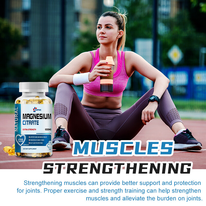 Magnesium Citrate 1000mg per Serving – 120/240/480 Vegetarian Capsules (Provide