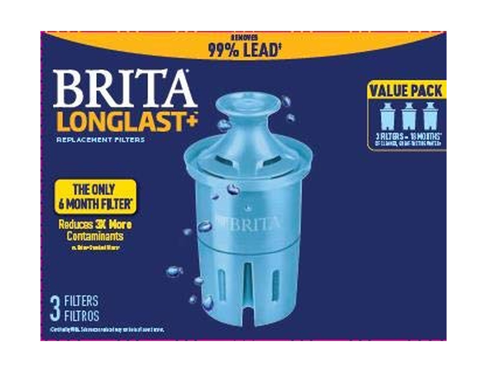 Brita Longlast+ Water Filter, Longlast+ Replacement Filters for Pitcher and D…