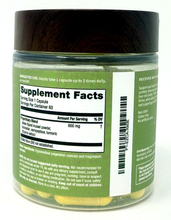 Plexus Ease Supports Natural Recovery Dietary Supplement 60 Capsules, EXP: 2027