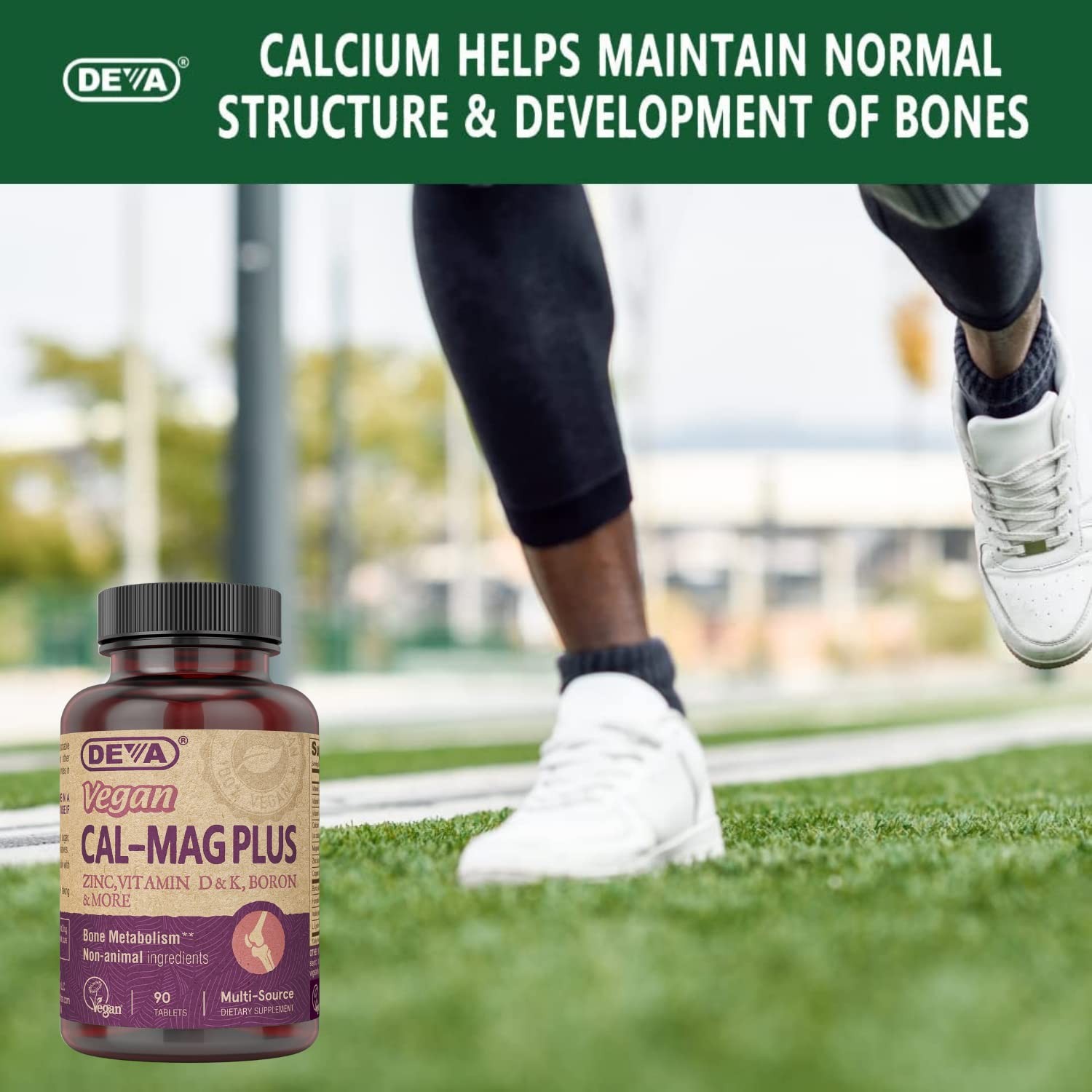Vegan Cal MAG Plus Supplement with Calcium, Magnesium, Zinc, Boron, Vitamin C…