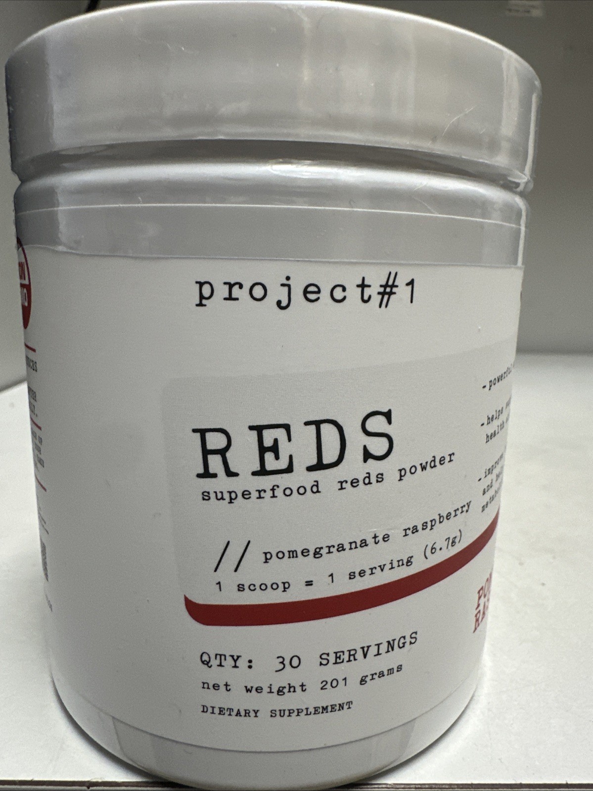 Project # 1 Greens Organic Superfood Red Pwd 30 Sv Best By 08/26 Pomegranate Rsp