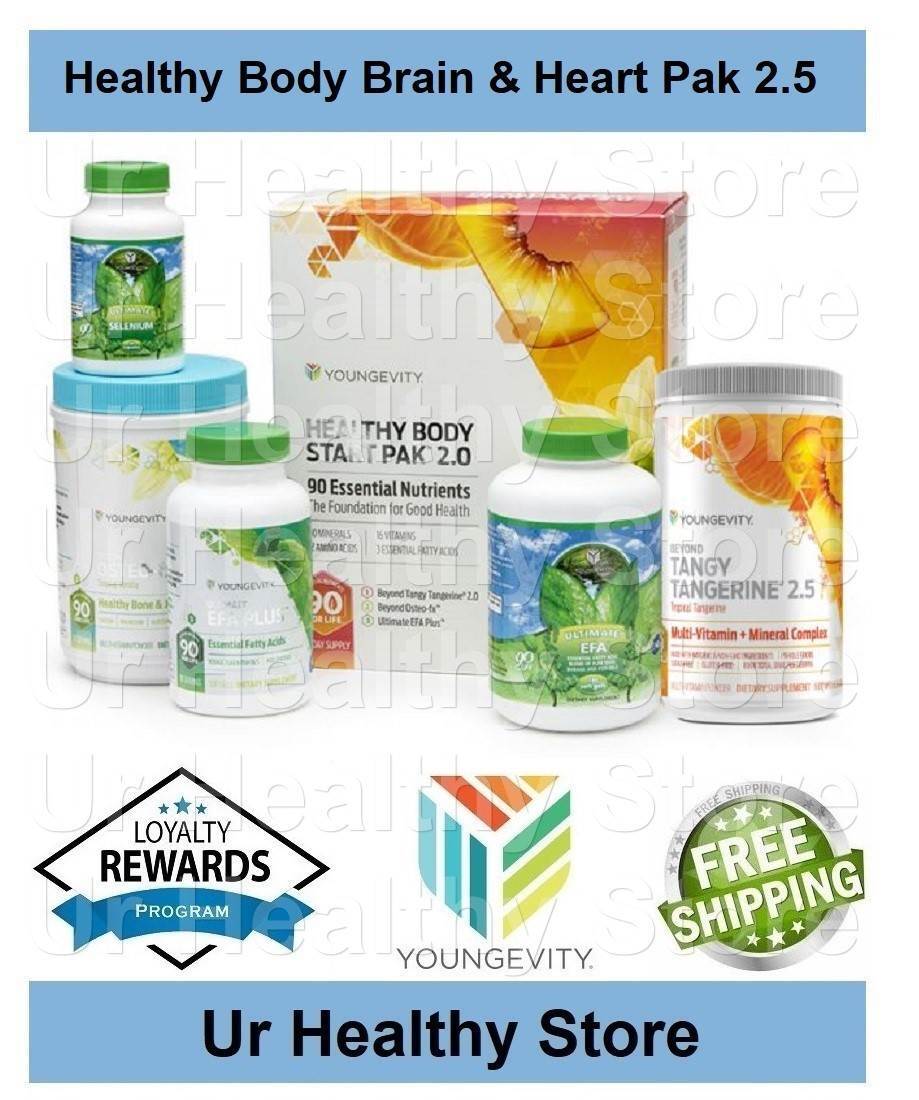 Healthy Body Brain and Heart Pak 2.5 Youngevity PACK **LOYALTY REWARDS**